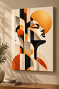 Solara | Geometric Muse Canvas Wall Art - X02
